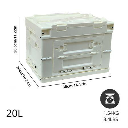 Lightweight portable folding storage box with customized logo 