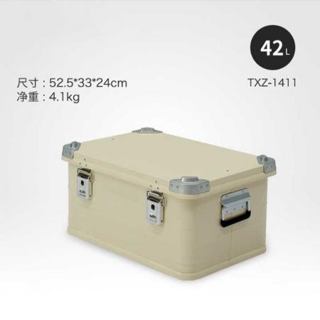 Collapsible Storage Box Aluminum Alloy Tote Storage Box Container for Camping 