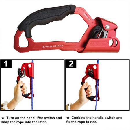 Rocky Climbing Gear Ascender and Rappelling Descender Belay Devices