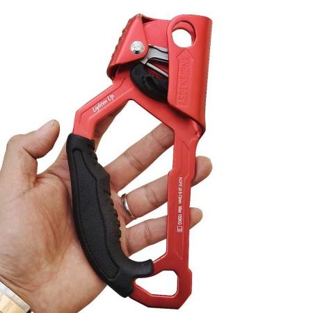 High quality 7075 aluminium left and right hand ascender for work at height climbing
