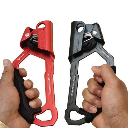 High quality right left hand ascender rock climbing tree rappelling rope clamp work at height 