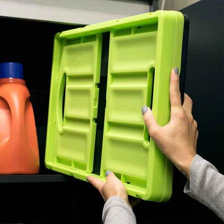 Camping folding storage box for indoors and outdoors 