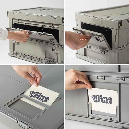 Plastic Versatile Collapsible Storage Box 