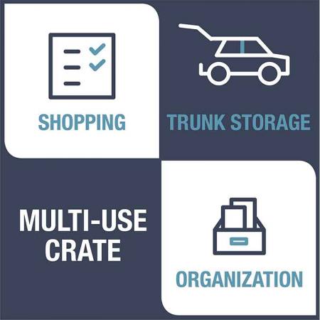 Camping folding storage box for indoors and outdoors 