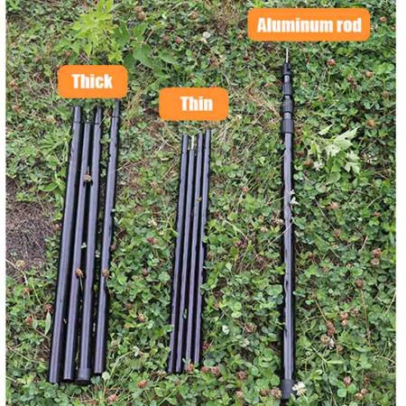 Tent Poles Aluminum Tarp Poles Adjustable Lightweight Camping Telescoping Poles for Hiking Backpacking 