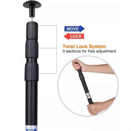 Tent Poles Aluminum Tarp Poles Adjustable Lightweight Camping Telescoping Poles for Hiking Backpacking 