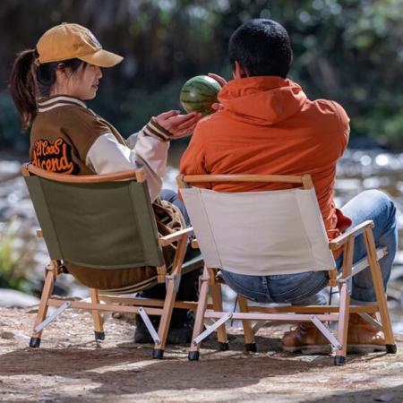Supplier Outdoor Furniture Wood Folding Camping Chair Outdoor Garden Chair 