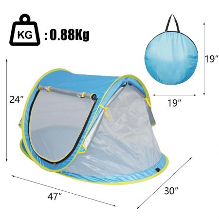Outdoors Portable Anti UV Sun Shelter Automatic Large Pop Up Beach Tent 