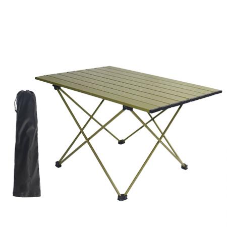 Portable Table Folding, Aluminum Camp Picnic Table Foldable with a Bag for Outdoor, Hiking, Backpacking 