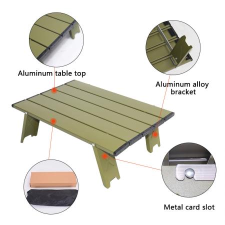 Foldable Picnic Table Outdoor Table Portable Folding Lightweight Table for Picnic