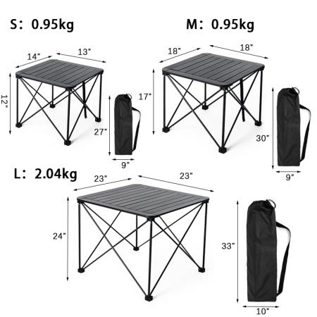 Camp Table Lightweight Outdoor for Camping Hiking Picnic Backpacking 