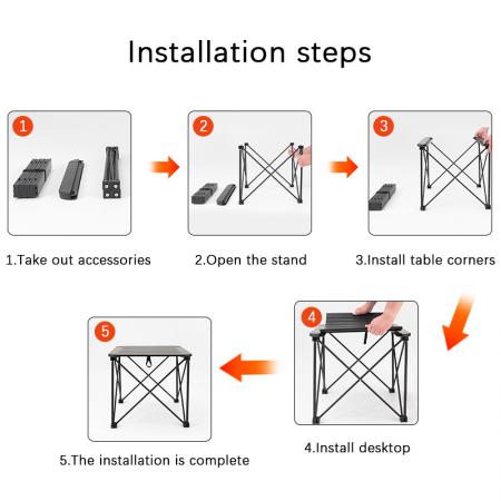 Camp Table Lightweight Outdoor for Camping Hiking Picnic Backpacking 
