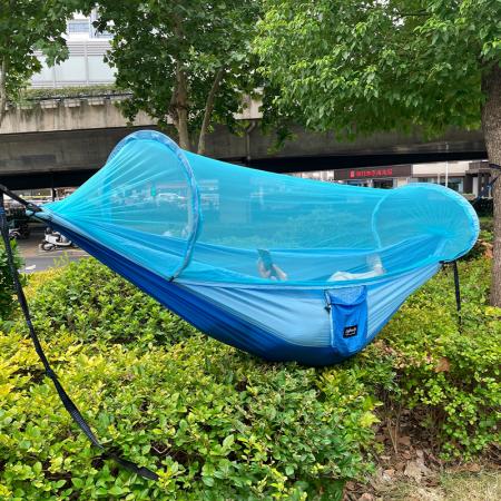 Camping Hammock with Steel Stand Two Person Adjustable Hammock 