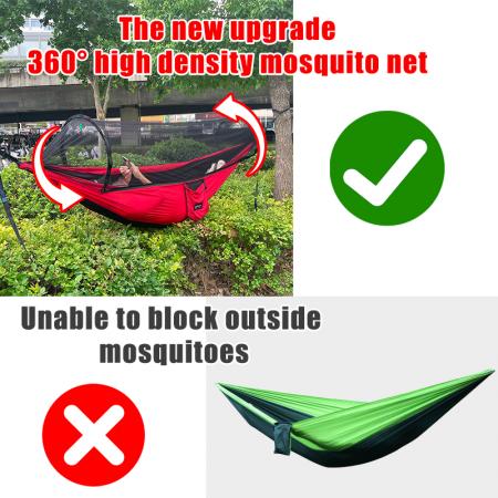 Camping Hammock with Steel Stand Two Person Adjustable Hammock 
