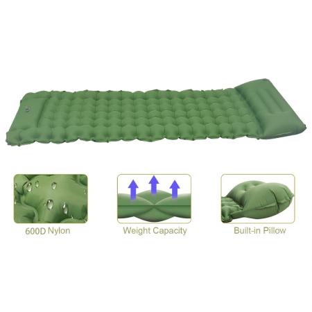 Camping Mat Inflatable Lightweight Hiking Backpacking Air Mattress for Adults and Kids Outdoor 