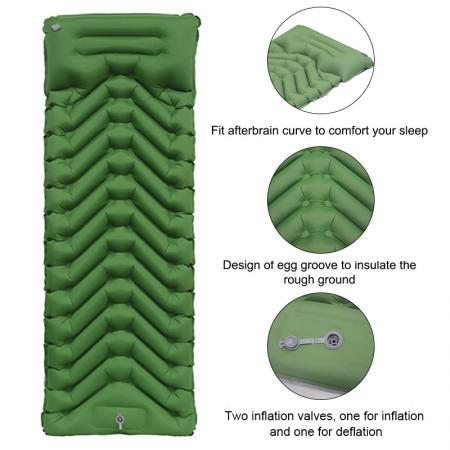 Amazon Hot Selling Camping Sleeping Pad,Self-Inflating Sleeping Mat for Camping 