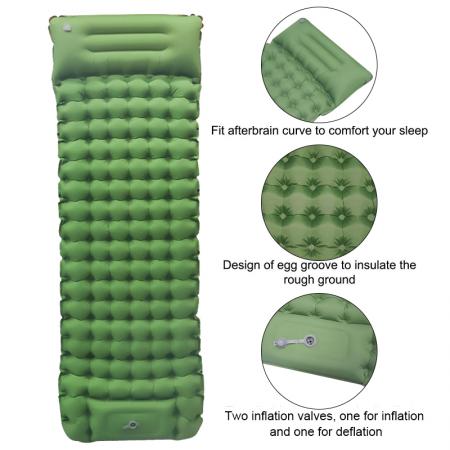 Camping Mat Inflatable Lightweight Hiking Backpacking Air Mattress for Adults and Kids Outdoor 