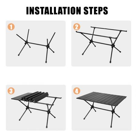 Camping Table Foldable Outdoor Portable Folding Picnic Table 