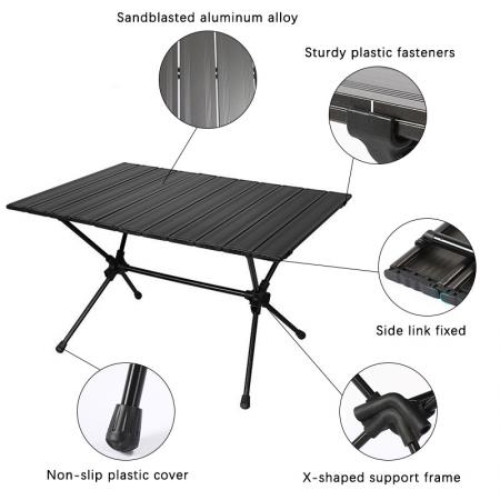 Camping Table Foldable Outdoor Portable Folding Picnic Table 