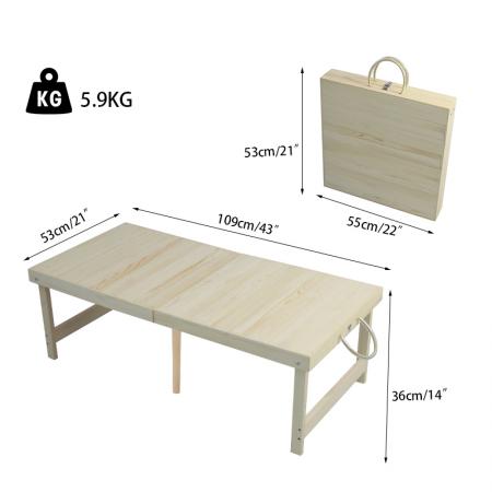 New Design Wooden Folding Picnic Table for Camp BBQ Picnic Party Beach 