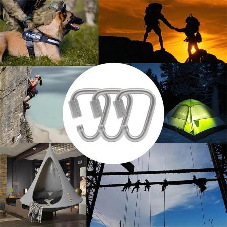 New Connecting Ring Aluminum Carabiner Hook Outdoor Hook Rock Multi Tool Carabiner