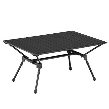 New Design Ultralight Aluminum Foldable Camping Table OEM ODM Foldable Picnic Table Height Adjustable Foldable Camping Table 