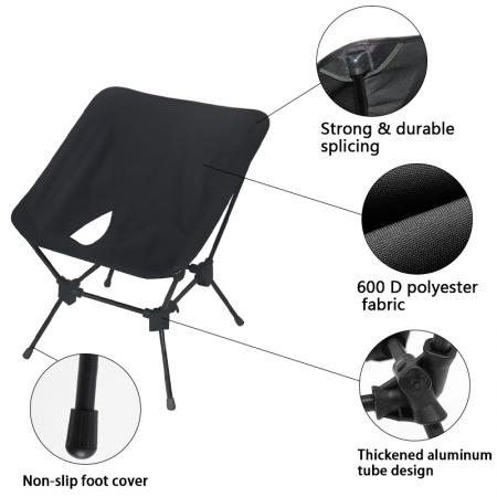 New Arrival Car Travelling Chair Backpacking Chair Collapsible Ultralight Hiking Chair For Outdoor