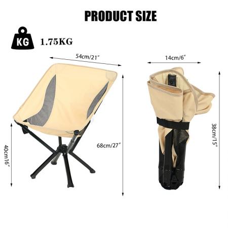 Collapsible Camping Lightweight Bottle Sized Chair 