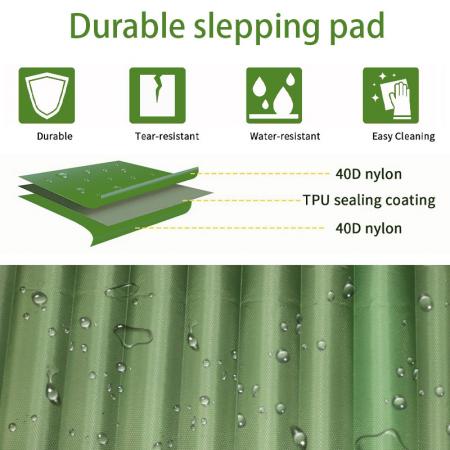 Custom Ultralight TPU Inflatable Air Mattress Camping Mat Outdoor Sleeping Pad with Pillow Attached Thick 10cm 