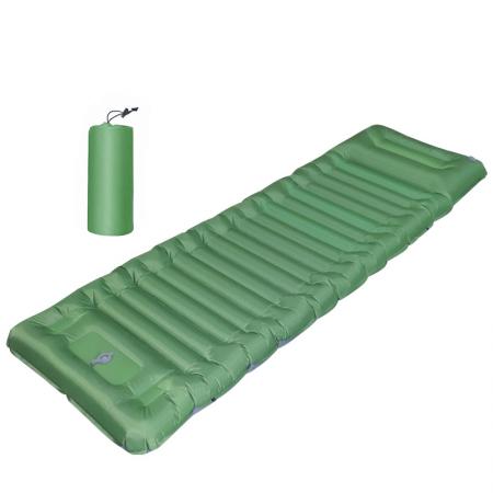 Custom Ultralight TPU Inflatable Air Mattress Camping Mat Outdoor Sleeping Pad with Pillow Attached Thick 10cm 