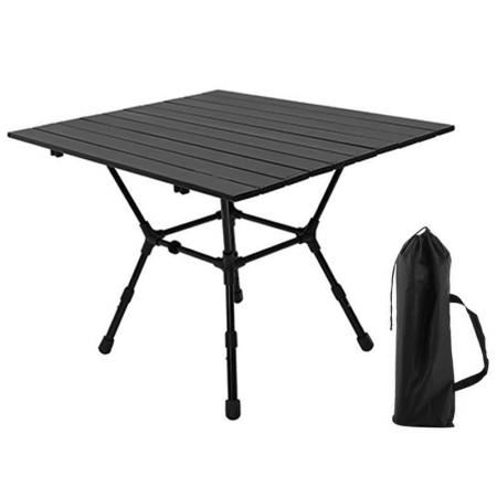 2023 NEW ARRIVAL Camping Square table Height Adjustable Table 43-49cm Folding Beach Table OEM ODM 