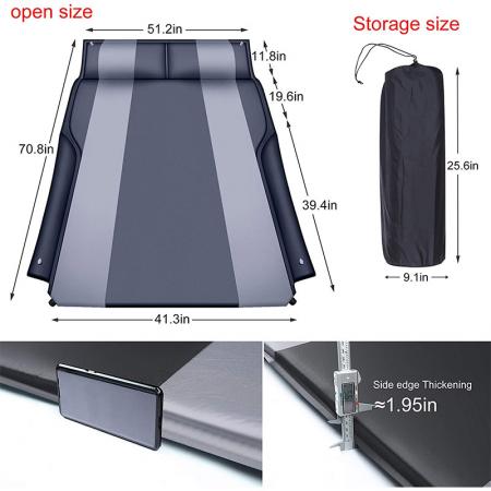 Car Automatic Air Mattress Portable Automatic Air Bed Fit for SUV Trunk Travel Camping Outdoor 