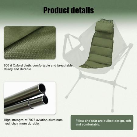 Ultralight Portable Outdoor Camping Folding Rocking Chair