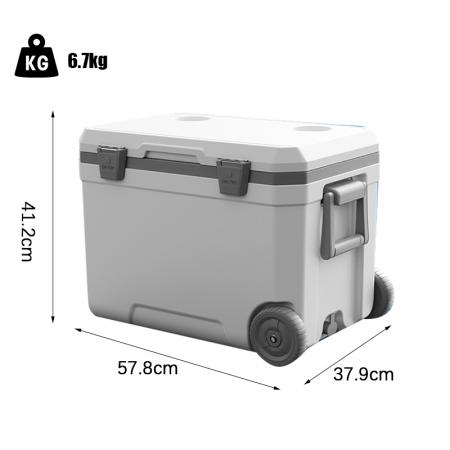 Large 45L Car Mounted Insulation Cold Box Picnic Storage Refrigerated Box Custom LOGO