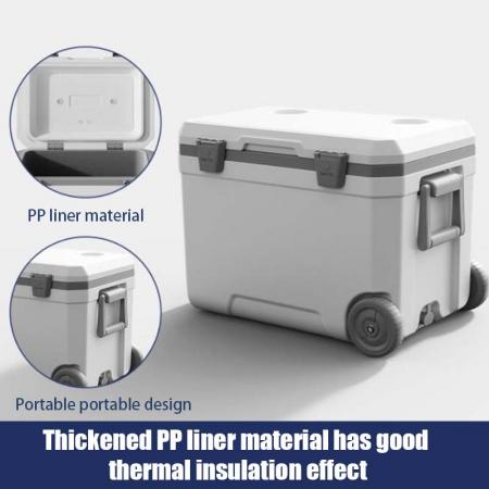 Large 45L Car Mounted Insulation Cold Box Picnic Storage Refrigerated Box Custom LOGO