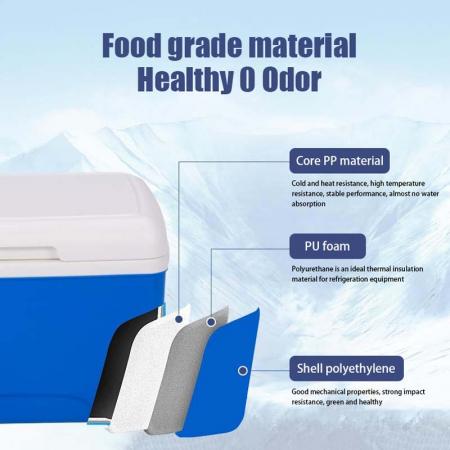 Wholesale 28L Camping Ice Box Portable Camp Cooler Box for Outdoor Picnic Travel 