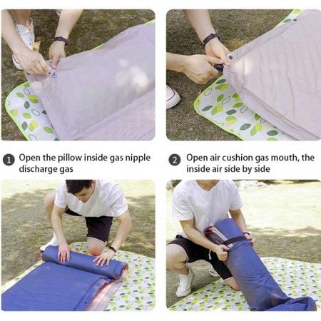 Portable Double Camping Sleeping Pad Waterproof Self Inflatable Outdoor Mats for Camping 