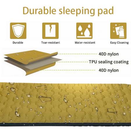 2024 New Style Inflatable Mattress Camping Sleeping Pad Air Mat Extra Thick 10cm 