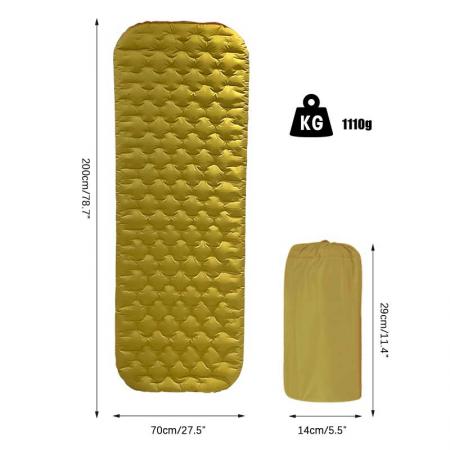2024 New Style Inflatable Mattress Camping Sleeping Pad Air Mat Extra Thick 10cm 