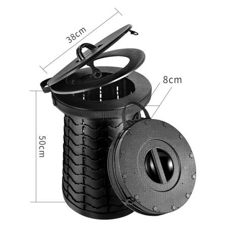 Portable Telescopic Stool Collapsible Retractable Folding Chair for Adults Lightweight Telescoping Outdoor Toilet