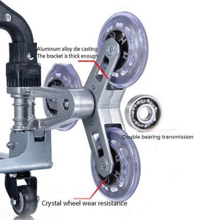 Customized Stair Climbing Cart Aluminum Alloy Portable Climbing Cart Hand Truck for Carry Shipping 