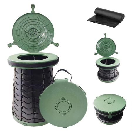 Portable Telescopic Stool Collapsible Retractable Folding Chair for Adults Lightweight Telescoping Outdoor Toilet