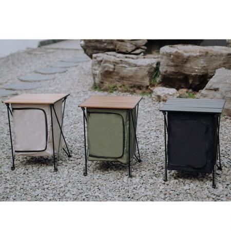Multifunctional Outdoor Foldable Picnic Table With Storage Basket 