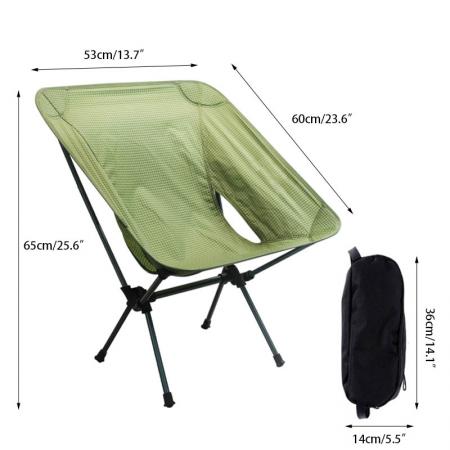 Aluminium Folding Chair Portable Dyneema Camping Chair Foldable Beach Chair Outdoor Lightweight for Fishing 