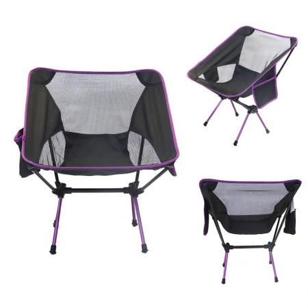 Foldable Beach Chair Outdoor Camping Aluminum Metal Portable Chair 