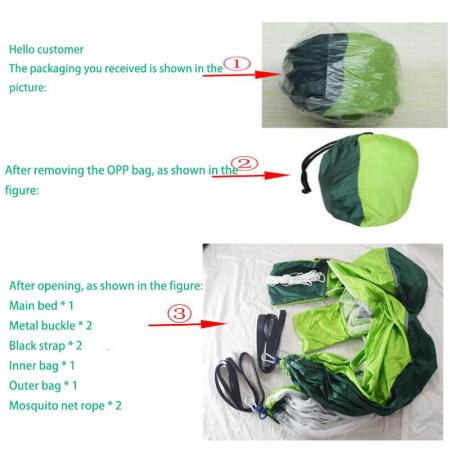 Camping Hammock With Mosquito Net For Outdoor Camping And Hiking 