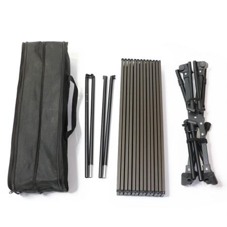 2024 New Portable Folding Camping Table Foldable Outdoor Aluminum Picnic Beach Table with Stable X-bar 