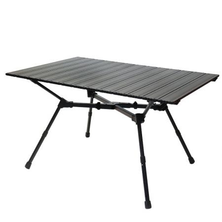 2024 New Portable Folding Camping Table Foldable Outdoor Aluminum Picnic Beach Table with Stable X-bar 