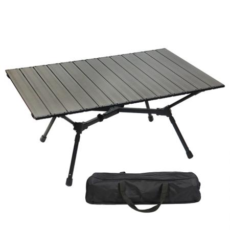 2024 New Portable Folding Camping Table Foldable Outdoor Aluminum Picnic Beach Table with Stable X-bar 