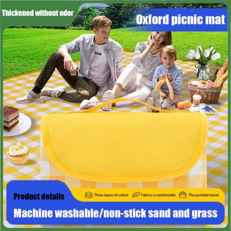 Portable Three Layers Design Large Picnic Blanket Foldable Waterproof Picnic Blanket 